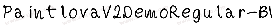 PaintlovaV2DemoRegular-BWaMl字体转换