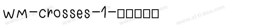 WM-Crosses-1字体转换