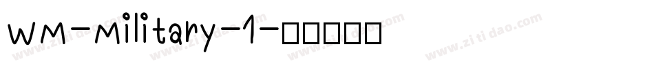 WM-Military-1字体转换