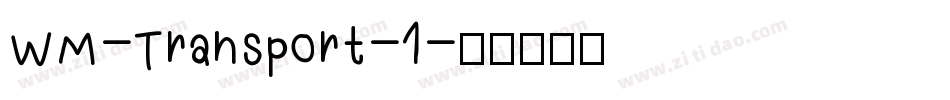 WM-Transport-1字体转换