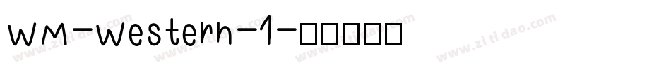 WM-Western-1字体转换