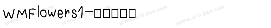 WMFlowers1字体转换