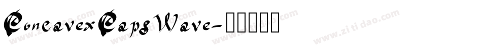 ConcavexCapsWave字体转换