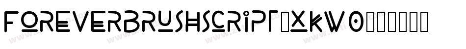 ForeverBrushScript-xKW0字体转换