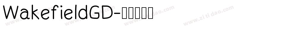 WakefieldGD字体转换