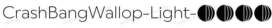 CrashBangWallop-Light字体转换