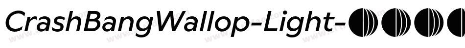 CrashBangWallop-Light字体转换