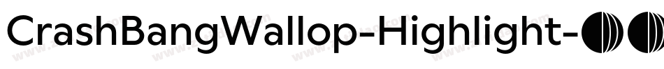 CrashBangWallop-Highlight字体转换