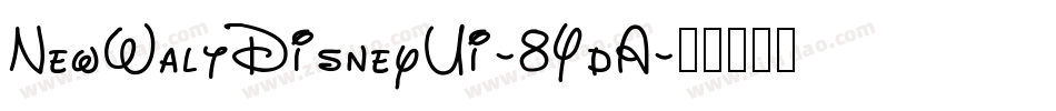NewWaltDisneyUi-8YdA字体转换