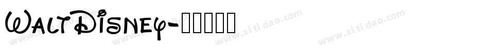 WaltDisney字体转换