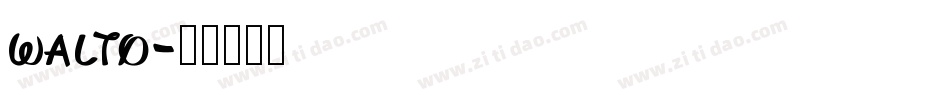 walto字体转换