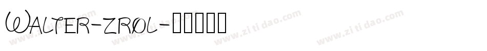 Walter-zrol字体转换