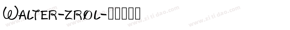 Walter-zrol字体转换