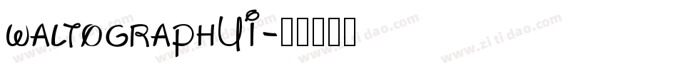 waltographUI字体转换