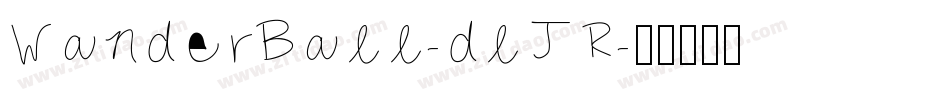 WanderBall-dlJR字体转换