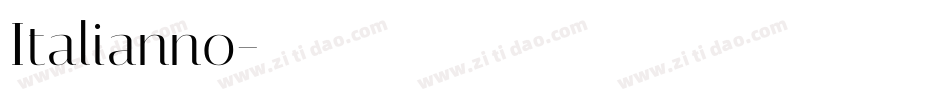 Italianno字体转换
