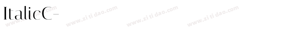 ItalicC字体转换