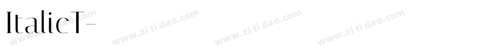 ItalicT字体转换