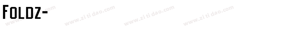 Foldz字体转换