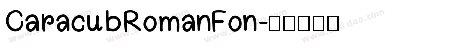 CaracubRomanFon字体转换
