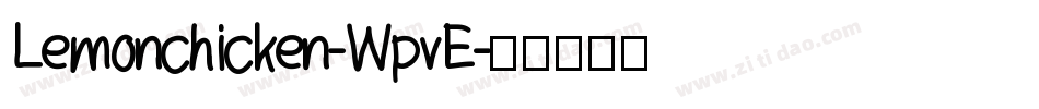 Lemonchicken-WpvE字体转换
