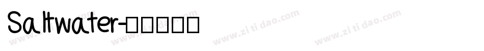 Saltwater字体转换