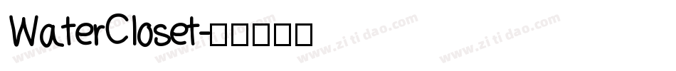 WaterCloset字体转换