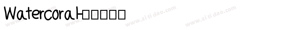 Watercoral字体转换