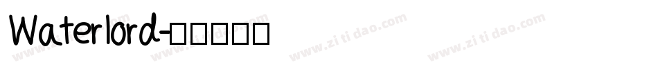 Waterlord字体转换