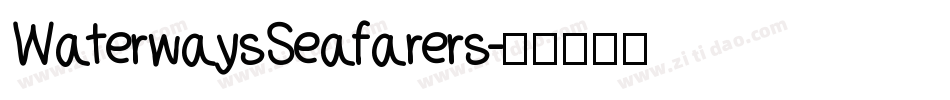 WaterwaysSeafarers字体转换