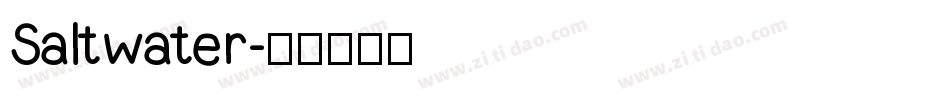 Saltwater字体转换