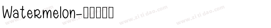 Watermelon字体转换