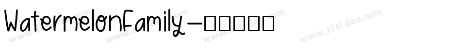 WatermelonFamily字体转换