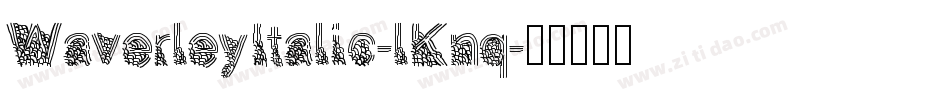 WaverleyItalic-lKnq字体转换