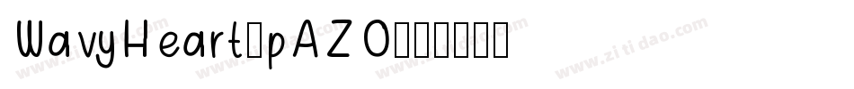 WavyHeart-pAZO字体转换