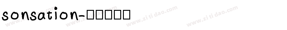 sonsation字体转换
