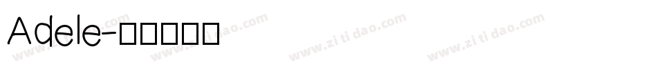 Adele字体转换