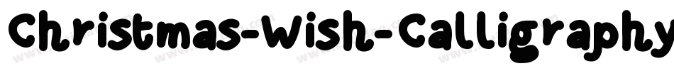 Christmas-Wish-Calligraphy-Call字体转换