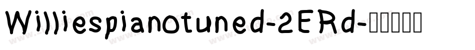 Williespianotuned-2ERd字体转换