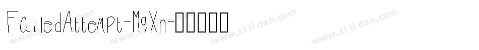 FailedAttempt-MqXn字体转换