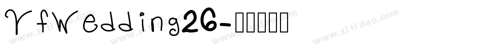 VfWedding26字体转换