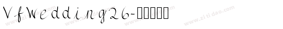 VfWedding26字体转换