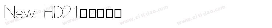 New_HD21字体转换