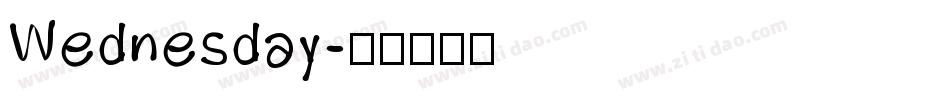 Wednesday字体转换