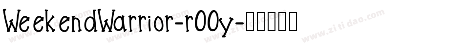 WeekendWarrior-r00y字体转换