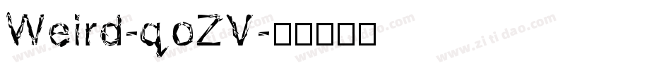 Weird-qoZV字体转换