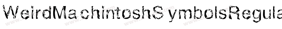 WeirdMachintoshSymbolsRegular-VB3B字体转换