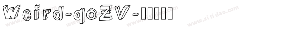 Weird-qoZV字体转换