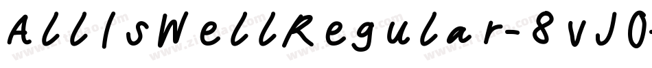 AllIsWellRegular-8vJ0字体转换