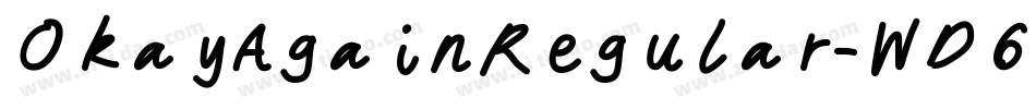 OkayAgainRegular-WD6v字体转换
